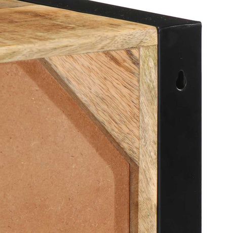 Tv Cabinet 80X30X25 Cm Solid Rough Wood Mango