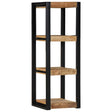 Wall Shelf 35X35X100 Cm Solid Rough Wood Mango