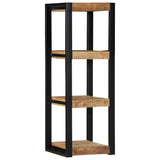 Wall Shelf 35X35X100 Cm Solid Rough Wood Mango