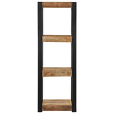 Wall Shelf 35X35X100 Cm Solid Rough Wood Mango