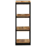 Wall Shelf 35X35X100 Cm Solid Rough Wood Mango