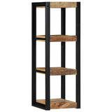 Wall Shelf 35X35X100 Cm Solid Rough Wood Mango