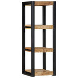 Wall Shelf 35X35X100 Cm Solid Rough Wood Mango