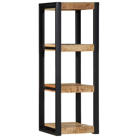 Wall Shelf 35X35X100 Cm Solid Rough Wood Mango