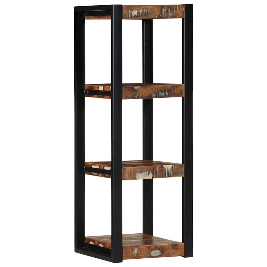 Wall Shelf 35X35X100 Cm Solid Rough Wood Mango