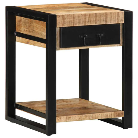 Side Table Multicolour 40X40X50 Cm Solid Wood Reclaimed