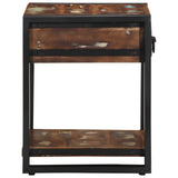 Side Table Multicolour 40x40x50 cm Solid Wood Reclaimed