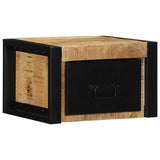 Bedside Cabinet 40X35X25 Cm Solid Rough Wood Mango
