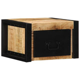 Bedside Cabinet 40X35X25 Cm Solid Rough Wood Mango