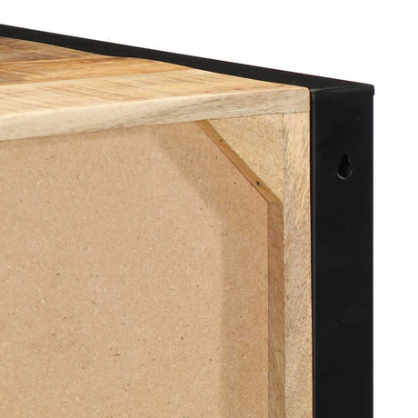 Bedside Cabinet 40X35X25 Cm Solid Rough Wood Mango
