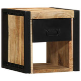 Bedside Cabinets 2 Pcs 40X35X40 Cm Solid Rough Wood Mango