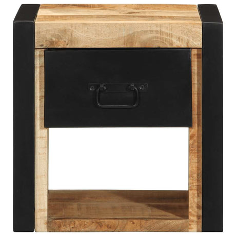 Bedside Cabinets 2 Pcs 40X35X40 Cm Solid Rough Wood Mango
