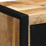 Bedside Cabinets 2 Pcs 40X35X40 Cm Solid Rough Wood Mango