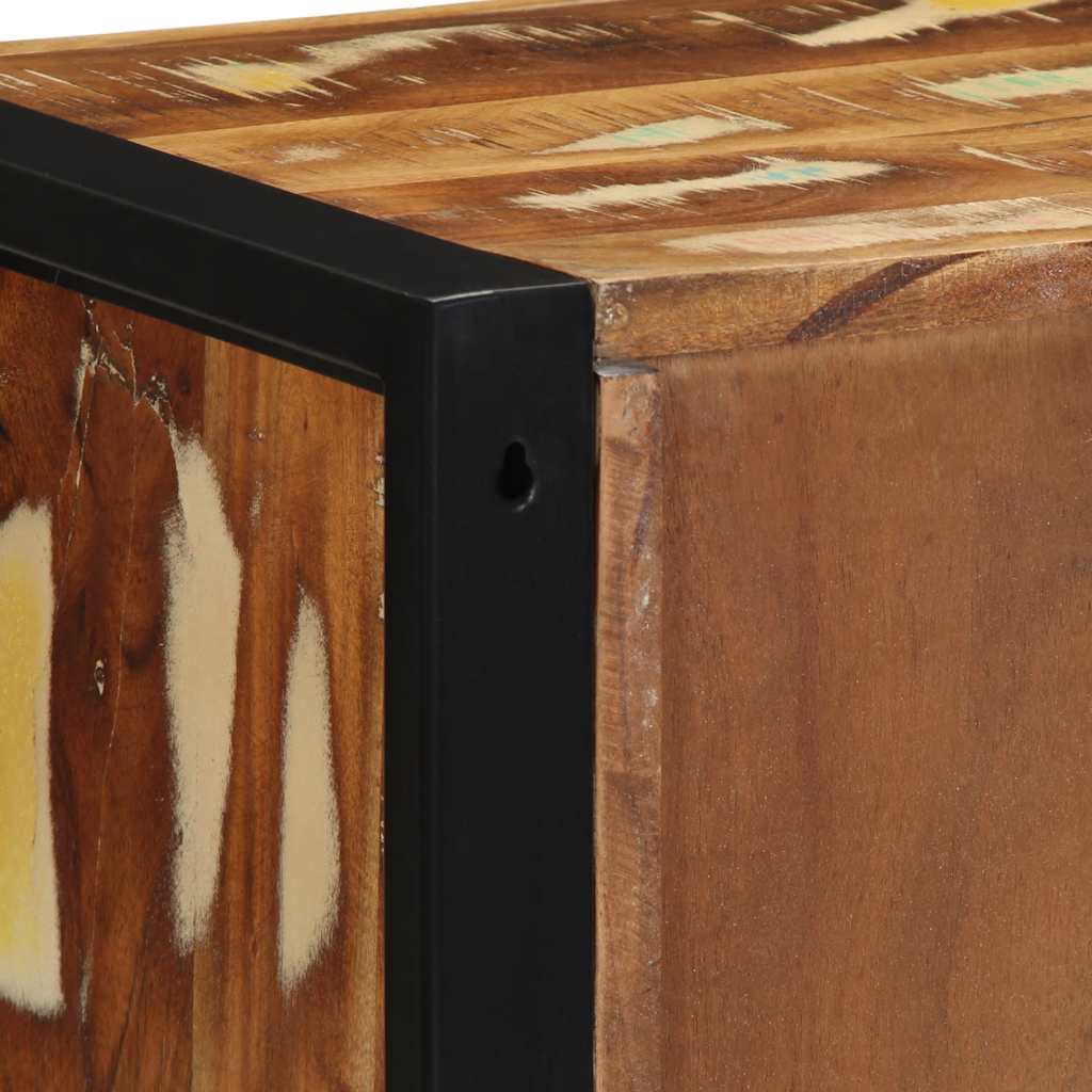 Bedside Cabinet Solid Wood Reclaimed