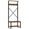 Clothes Rack 80X40X190 Cm Solid Wood Reclaimed