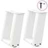 Coffee Table Legs U-Shaped 2 Pcs Steel