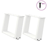 Coffee Table Legs U-Shaped 2 Pcs Steel