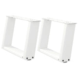 Coffee Table Legs U-Shaped 2 Pcs Steel