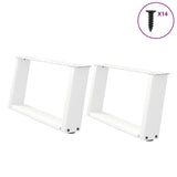 Coffee Table Legs U-Shaped 2 Pcs Steel