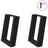 Coffee Table Legs U-Shaped 2 Pcs Steel
