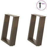 Coffee Table Legs U-Shaped 2 Pcs Steel