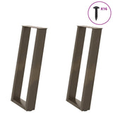 Coffee Table Legs U-Shaped 2 Pcs Steel