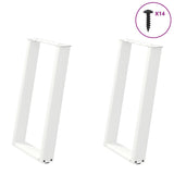Coffee Table Legs U-Shaped 2 Pcs Steel