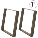Coffee Table Legs U-Shaped 2 Pcs Steel