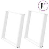 Coffee Table Legs U-Shaped 2 Pcs Steel