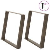 Coffee Table Legs U-Shaped 2 Pcs Steel