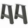 Coffee Table Legs A-Shaped 2 Pcs   Steel