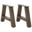 Coffee Table Legs A-Shaped 2 Pcs   Steel