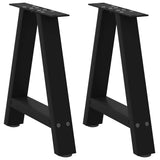 Coffee Table Legs A-Shaped 2 Pcs   Steel