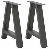 Coffee Table Legs A-Shaped 2 Pcs   Steel