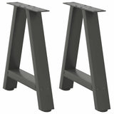 Coffee Table Legs A-Shaped 2 Pcs   Steel