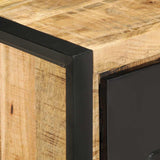 Coffee Table 90X50X36 Cm Solid Rough Wood Mango