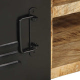 Coffee Table 90X50X36 Cm Solid Rough Wood Mango