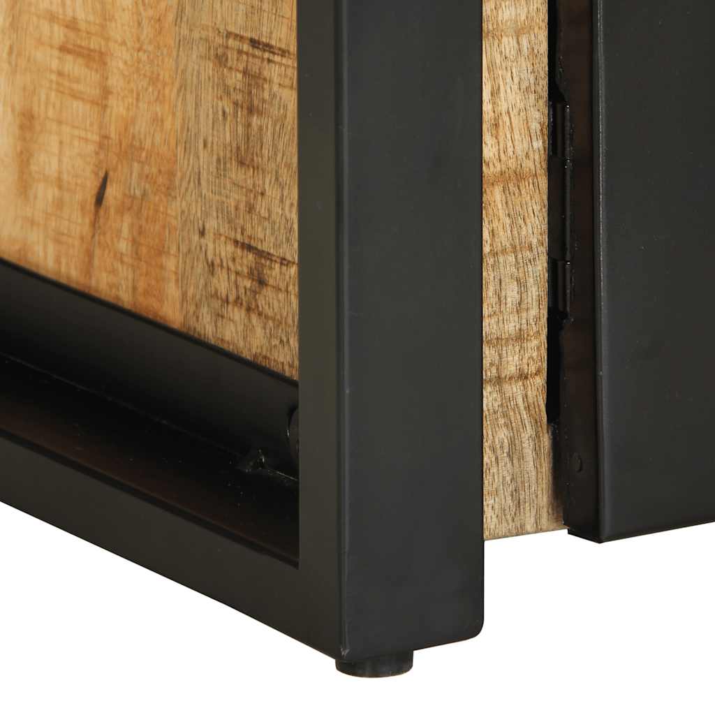 Coffee Table 90X50X36 Cm Solid Rough Wood Mango