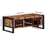 Coffee Table Multicolour 90X50X36 Cm Solid Wood Reclaimed