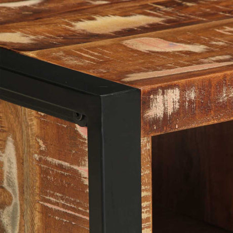 Coffee Table Multicolour 90X50X36 Cm Solid Wood Reclaimed