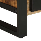 Coffee Table 90X50X36 Cm Solid Rough Wood Mango