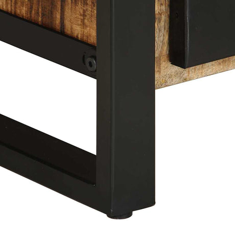 Coffee Table 90X50X36 Cm Solid Rough Wood Mango