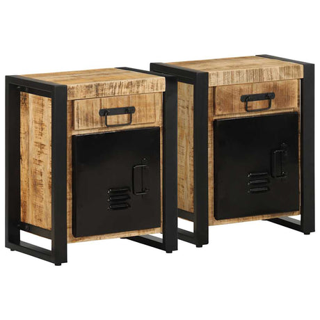 Bedside Cabinet 40X30X50 Cm Solid Wood Reclaimed