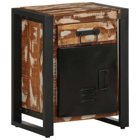 Bedside Cabinet 40X30X50 Cm Solid Wood Reclaimed