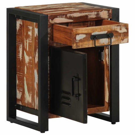 Bedside Cabinet 40X30X50 Cm Solid Wood Reclaimed