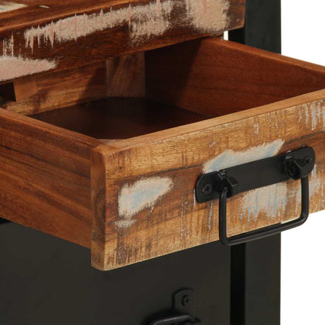 Bedside Cabinet 40X30X50 Cm Solid Wood Reclaimed