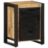 Bedside Cabinets 2 Pcs Solid Rough Wood Mango