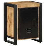Bedside Cabinets 2 Pcs Solid Rough Wood Mango
