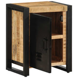 Bedside Cabinets 2 Pcs Solid Rough Wood Mango