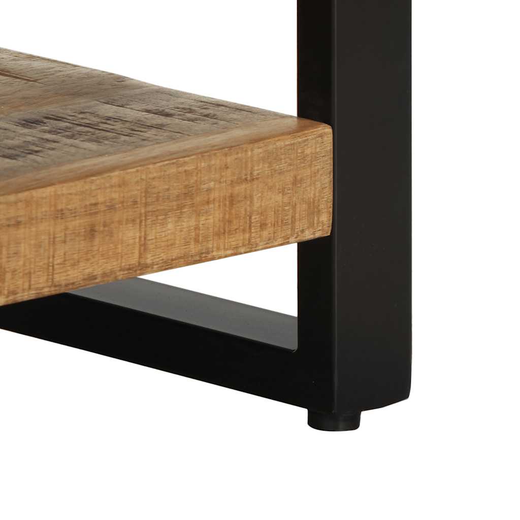 Bedside Cabinet 35X34X45 Cm Solid Rough Wood Mango